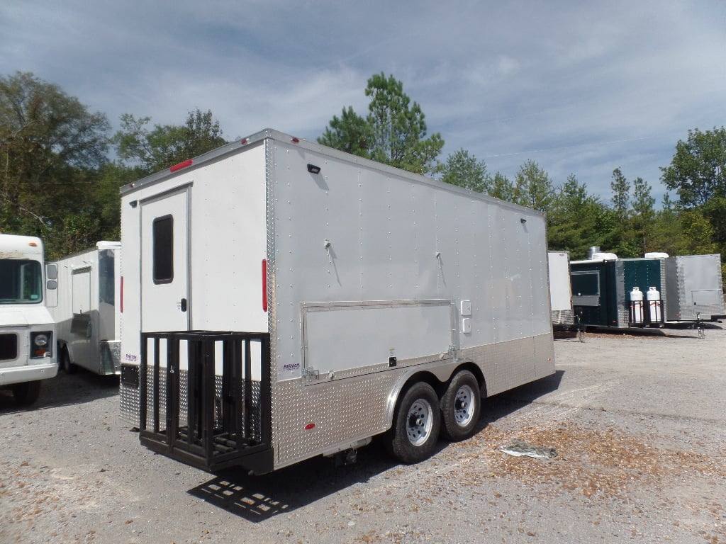 317-8.5-x-18-white-yogurt-concession-food-trailer-12.jpg 8.5' x 18' White Yogurt Concession Food Trailer