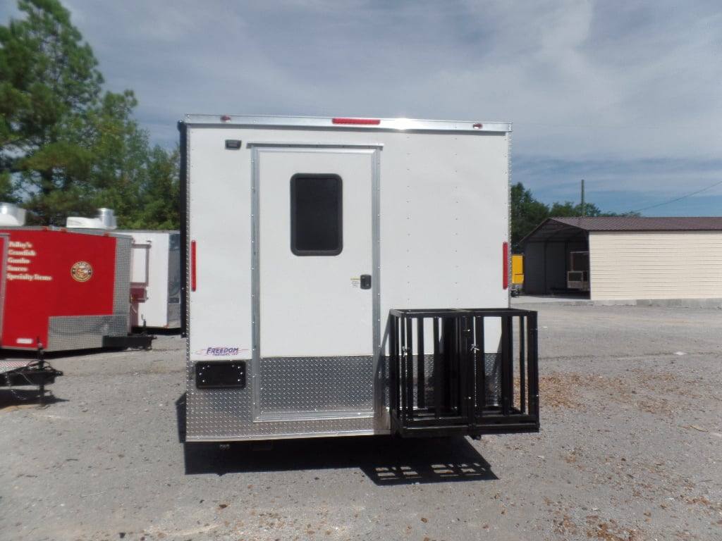 317-8.5-x-18-white-yogurt-concession-food-trailer-14.jpg 8.5' x 18' White Yogurt Concession Food Trailer