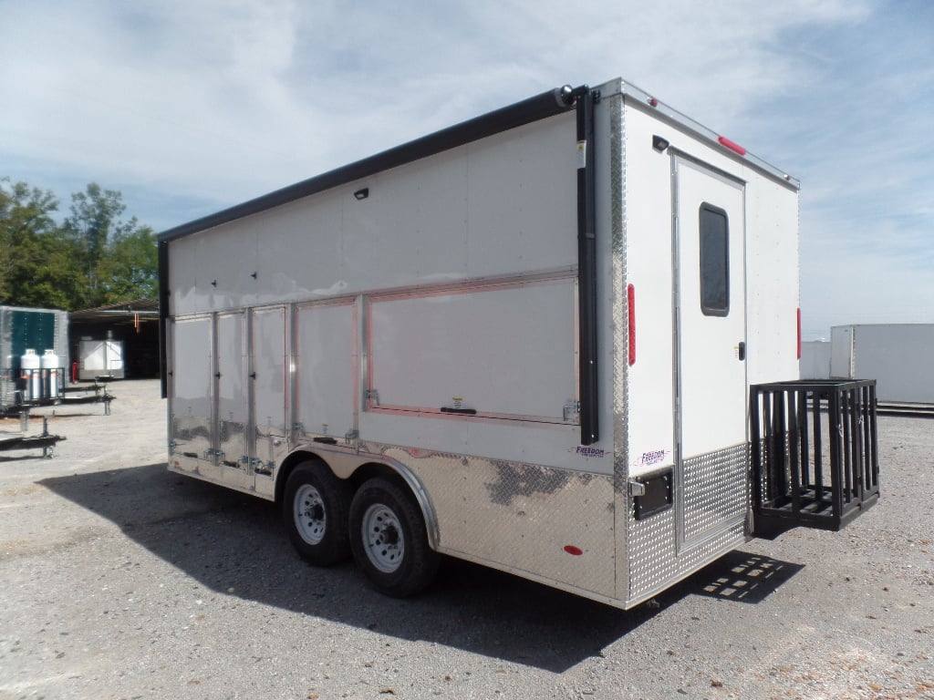 317-8.5-x-18-white-yogurt-concession-food-trailer-17.jpg 8.5' x 18' White Yogurt Concession Food Trailer