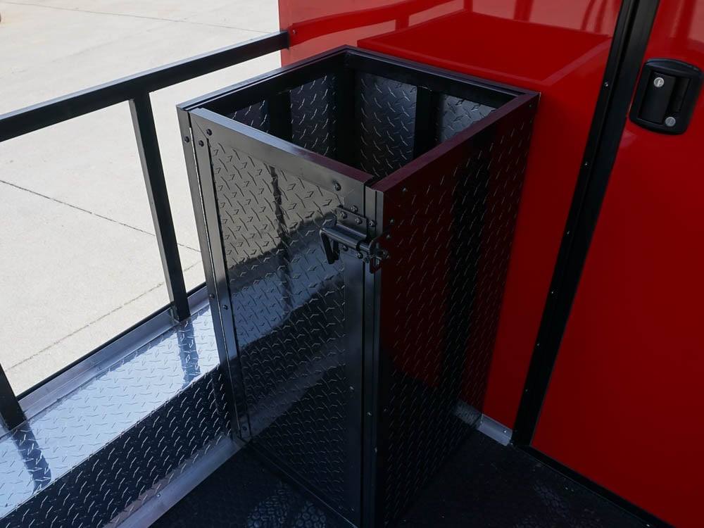 32-8.5-x-22-red-v-nose-bbq-porch-concession-with-blackout-trim-package-21.jpg 8.5 x 22 Red V-Nose BBQ Porch Concession with Blackout Trim Package