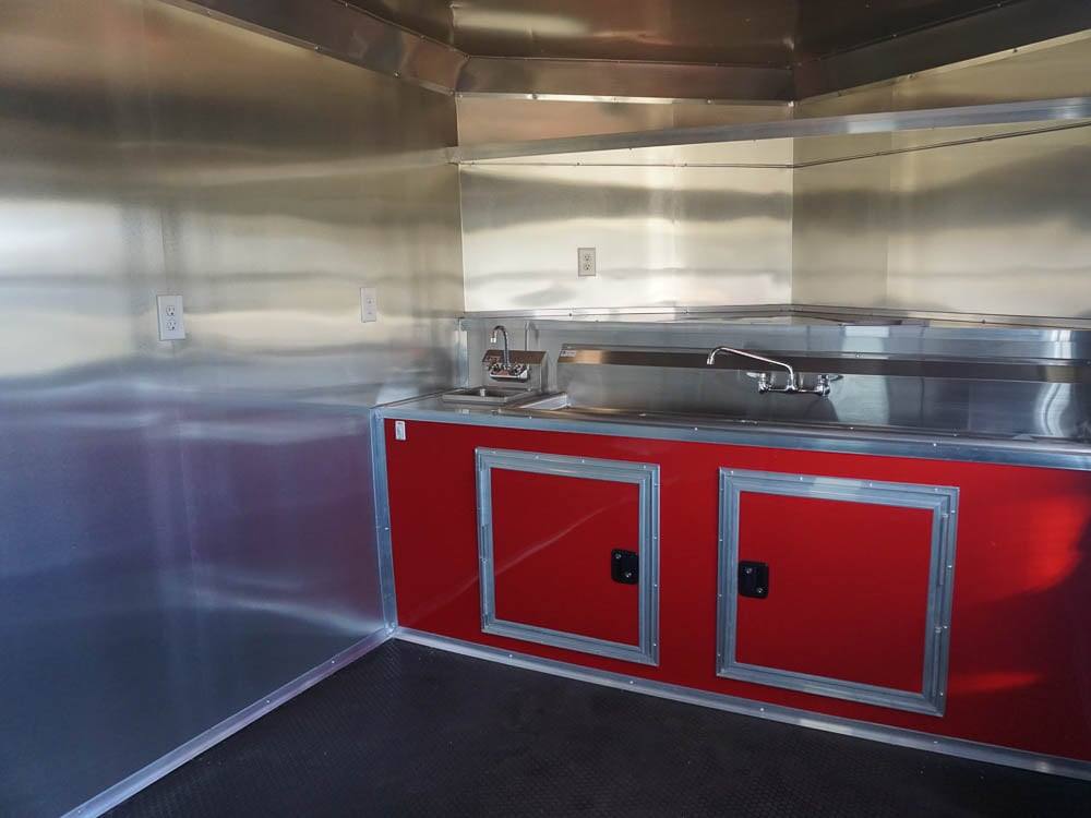 32-8.5-x-22-red-v-nose-bbq-porch-concession-with-blackout-trim-package-23.jpg 8.5 x 22 Red V-Nose BBQ Porch Concession with Blackout Trim Package