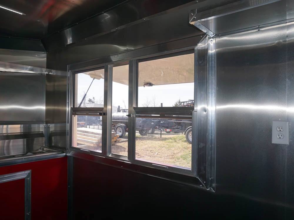 32-8.5-x-22-red-v-nose-bbq-porch-concession-with-blackout-trim-package-25.jpg 8.5 x 22 Red V-Nose BBQ Porch Concession with Blackout Trim Package