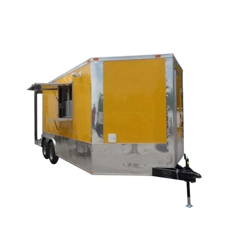 321-8.5-x-19-concession-yellow-bbq-porch-food-trailer-1.webp 8.5' x 19' Concession Yellow BBQ Porch Food Trailer