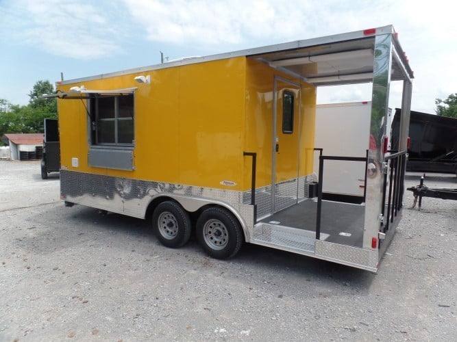 321-8.5-x-19-concession-yellow-bbq-porch-food-trailer-3.jpg 8.5' x 19' Concession Yellow BBQ Porch Food Trailer