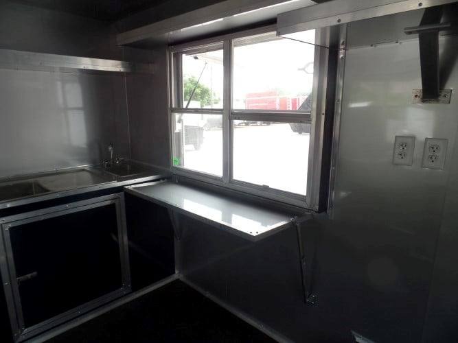 321-8.5-x-19-concession-yellow-bbq-porch-food-trailer-5.jpg 8.5' x 19' Concession Yellow BBQ Porch Food Trailer