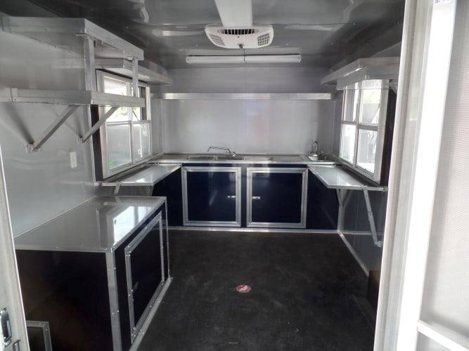 321-8.5-x-19-concession-yellow-bbq-porch-food-trailer-6.jpg 8.5' x 19' Concession Yellow BBQ Porch Food Trailer