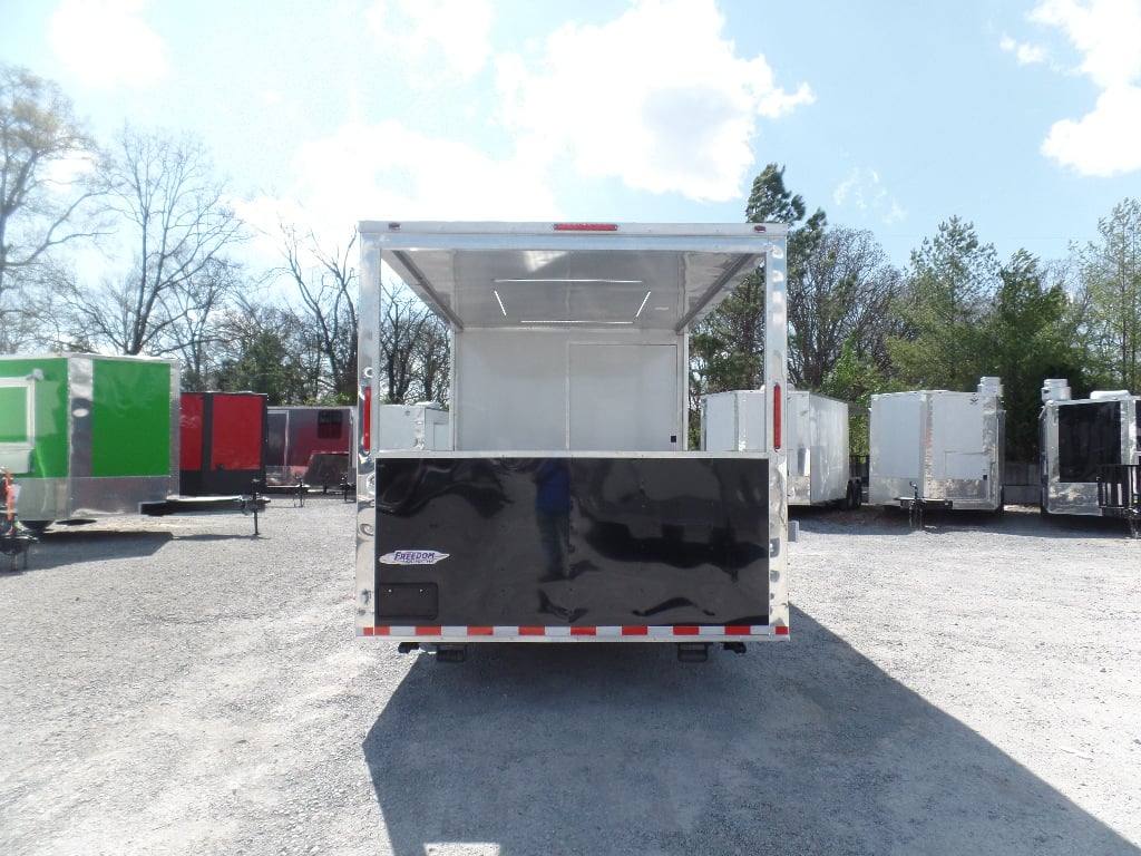 323-8.5-x-20-bbq-black-porch-style-concession-trailer-22.jpg 8.5' x 20' BBQ Black Porch Style Concession Trailer