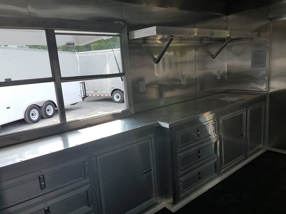 324-8.5-x-20-bbq-porch-white-concession-food-trailer-10.jpg 8.5' x 20' BBQ Porch White Concession Food Trailer