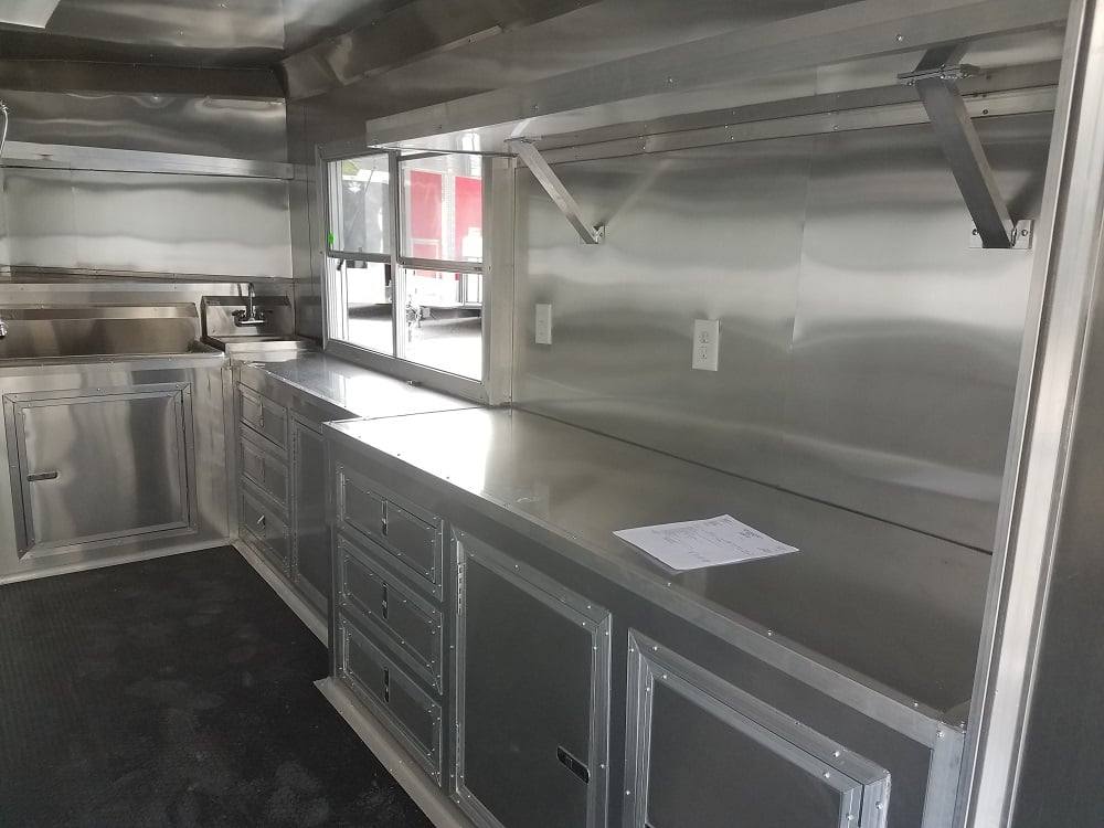 324-8.5-x-20-bbq-porch-white-concession-food-trailer-8.jpg 8.5' x 20' BBQ Porch White Concession Food Trailer