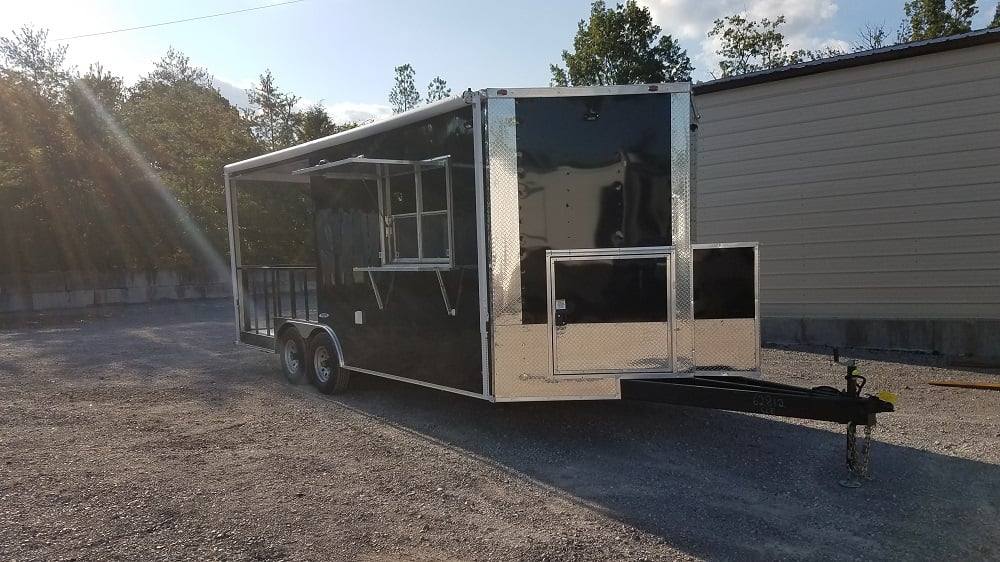326-8.5-x-20-black-bbq-concession-food-trailer-14.jpg 8.5' x 20' Black BBQ Concession Food Trailer