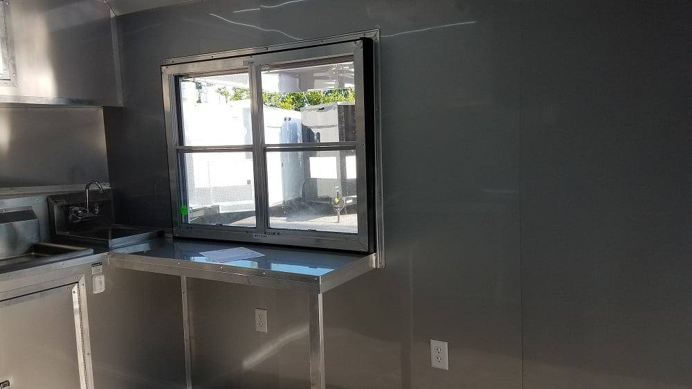 326-8.5-x-20-black-bbq-concession-food-trailer-15.jpg 8.5' x 20' Black BBQ Concession Food Trailer