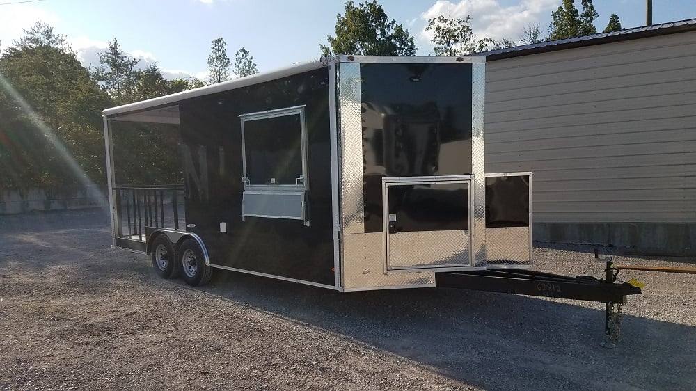 326-8.5-x-20-black-bbq-concession-food-trailer-16.jpg 8.5' x 20' Black BBQ Concession Food Trailer