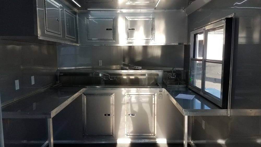326-8.5-x-20-black-bbq-concession-food-trailer-17.jpg 8.5' x 20' Black BBQ Concession Food Trailer