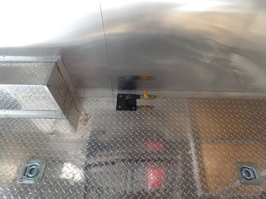 8.5' x 20' Black BBQ Porch Concession Food Trailer