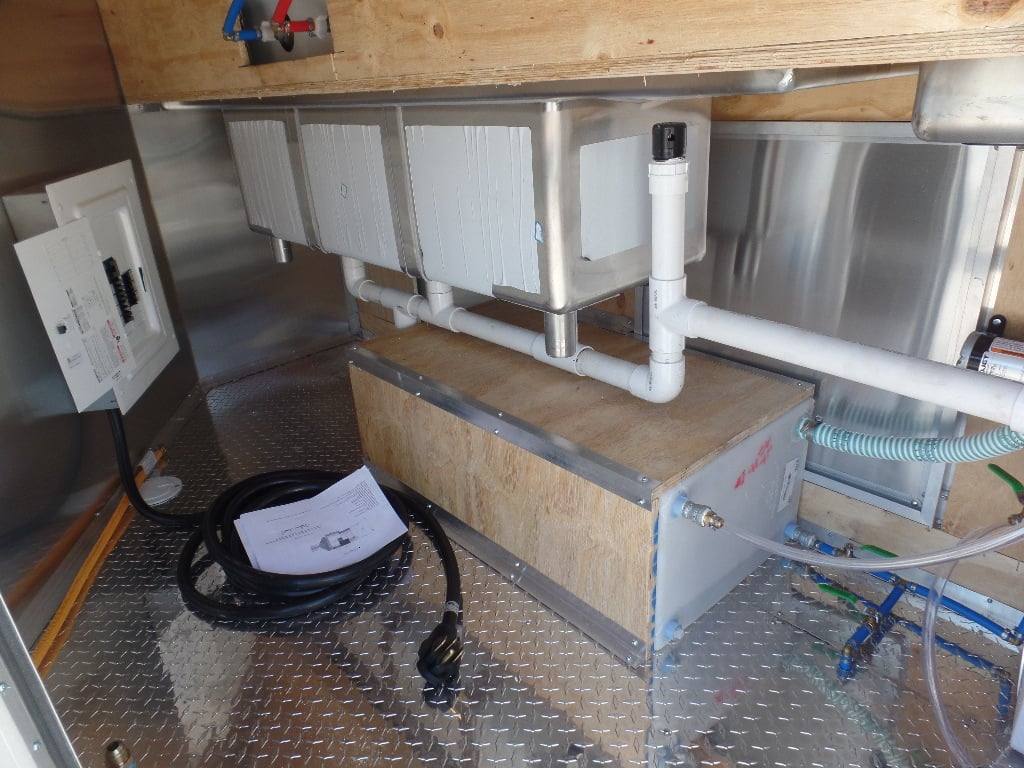 8.5' x 20' Black BBQ Porch Concession Food Trailer