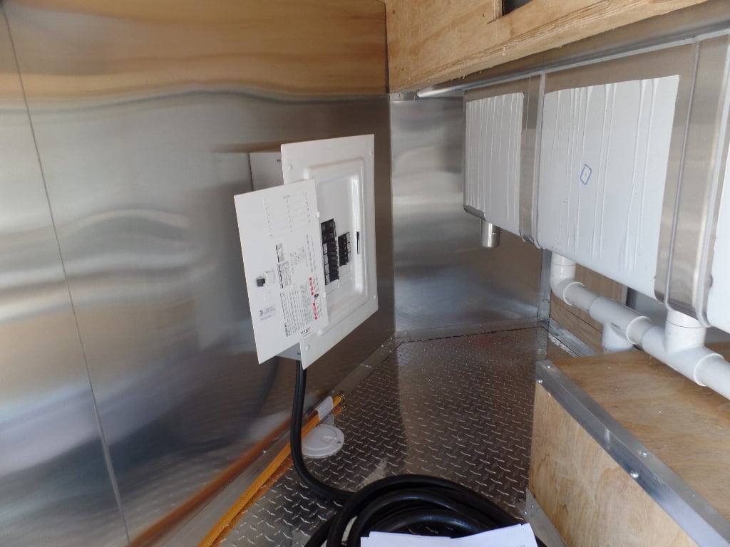 8.5' x 20' Black BBQ Porch Concession Food Trailer