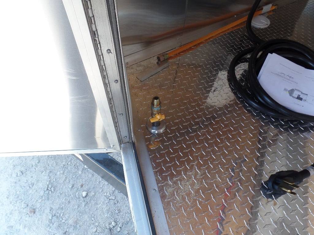 8.5' x 20' Black BBQ Porch Concession Food Trailer