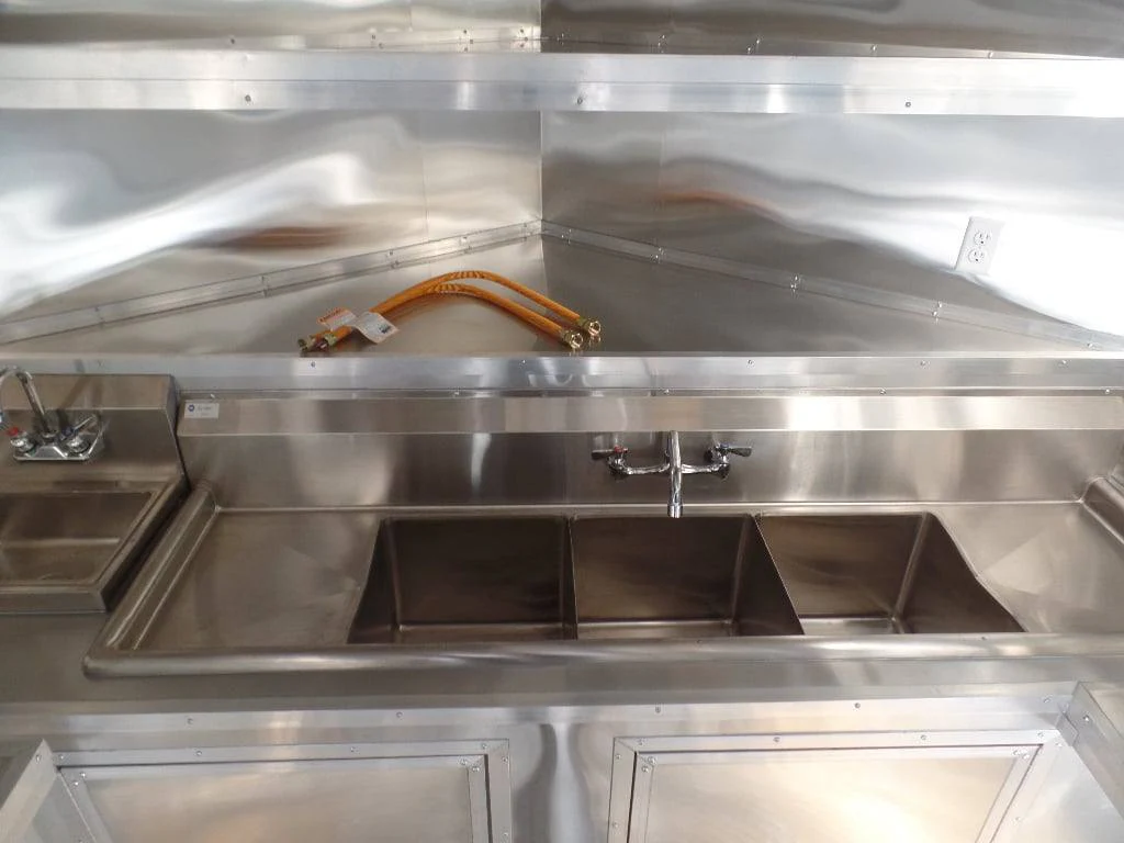 8.5' x 20' Black BBQ Porch Concession Food Trailer