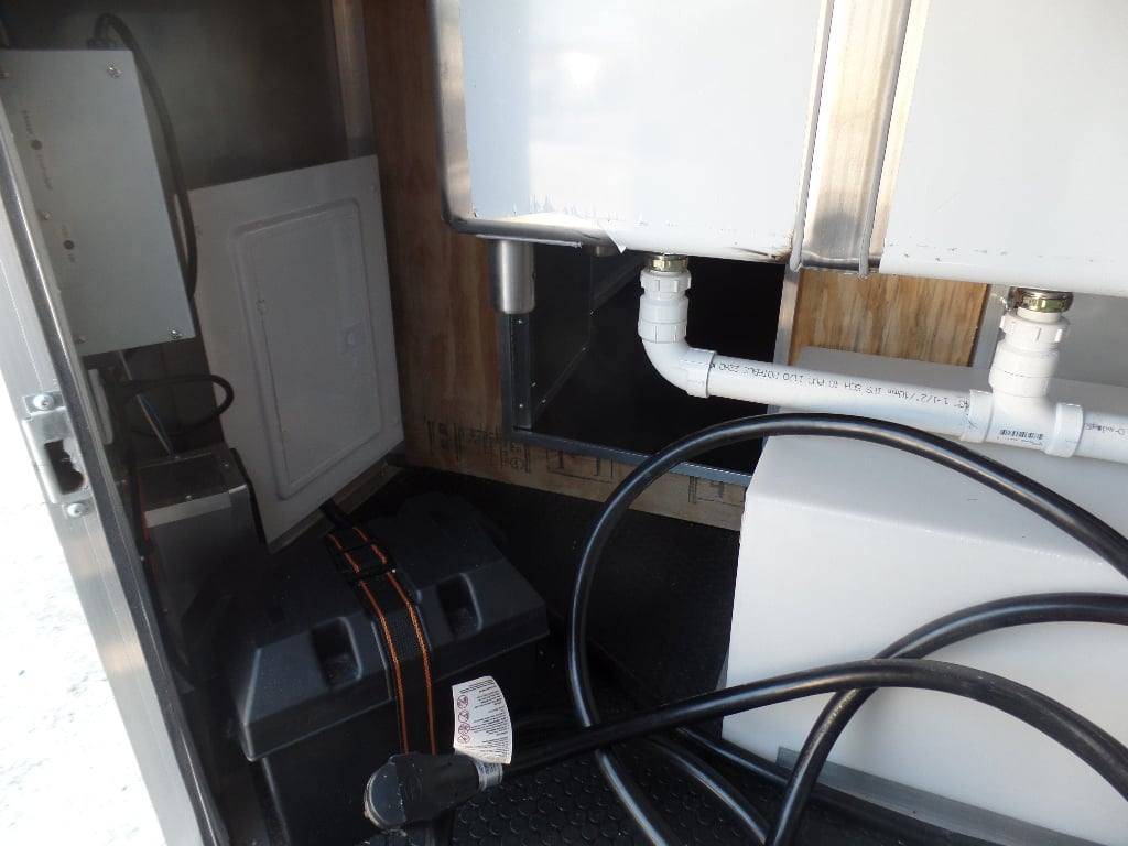 328-8.5-x-20-black-bbq-porch-concession-food-trailer-14.jpg 8.5' x 20' Black BBQ Porch Concession Food Trailer