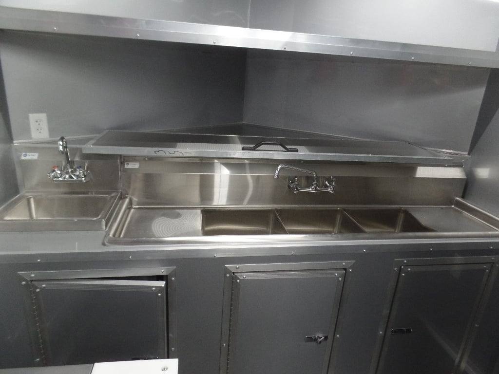 329-8.5-x-20-black-bbq-porch-concession-food-trailer-with-appliances-23.jpg 8.5' x 20' Black BBQ Porch Concession Food Trailer With Appliances
