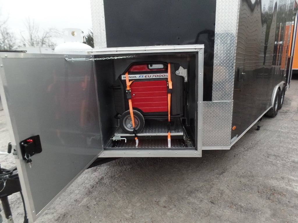 329-8.5-x-20-black-bbq-porch-concession-food-trailer-with-appliances-25.jpg 8.5' x 20' Black BBQ Porch Concession Food Trailer With Appliances
