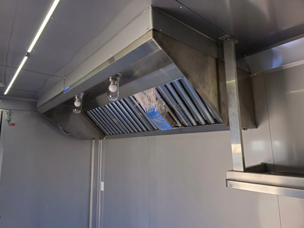 8.5 x 24 Black Concession Trailer Food Event Catering