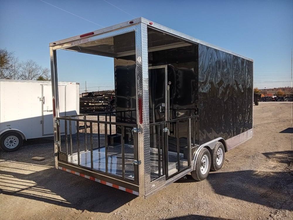 330-8.5-x-20-black-bbq-porch-concession-trailer-8.jpg 8.5' x 20' Black BBQ Porch Concession Trailer
