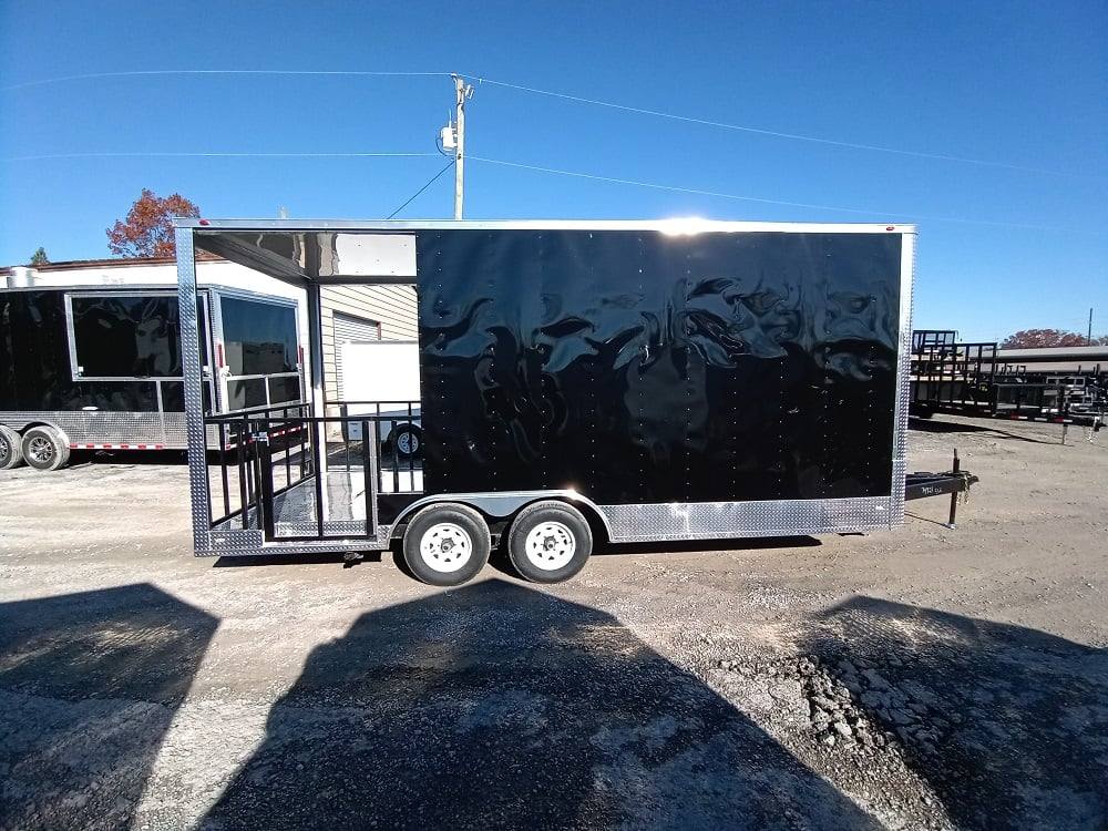 330-8.5-x-20-black-bbq-porch-concession-trailer-9.jpg 8.5' x 20' Black BBQ Porch Concession Trailer