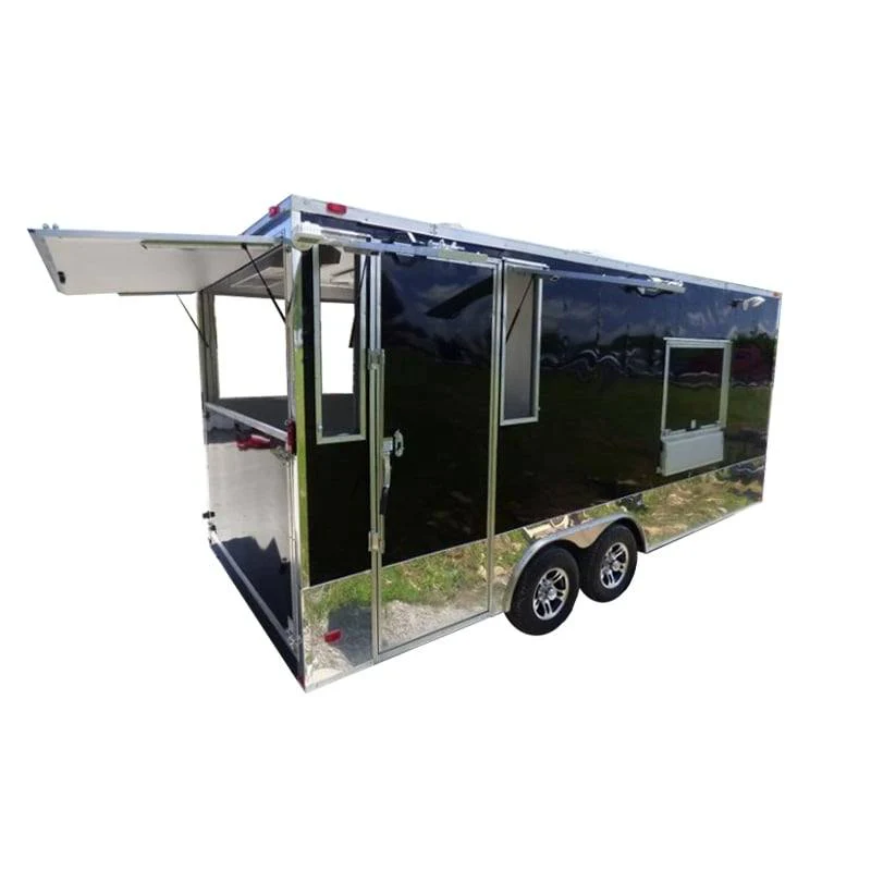 331-8.5-x-20-black-catering-event-concession-food-trailer-1.webp 8.5' x 20' Black Catering Event Concession Food Trailer