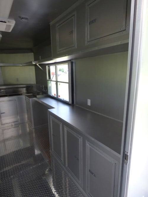 331-8.5-x-20-black-catering-event-concession-food-trailer-21.jpg 8.5' x 20' Black Catering Event Concession Food Trailer