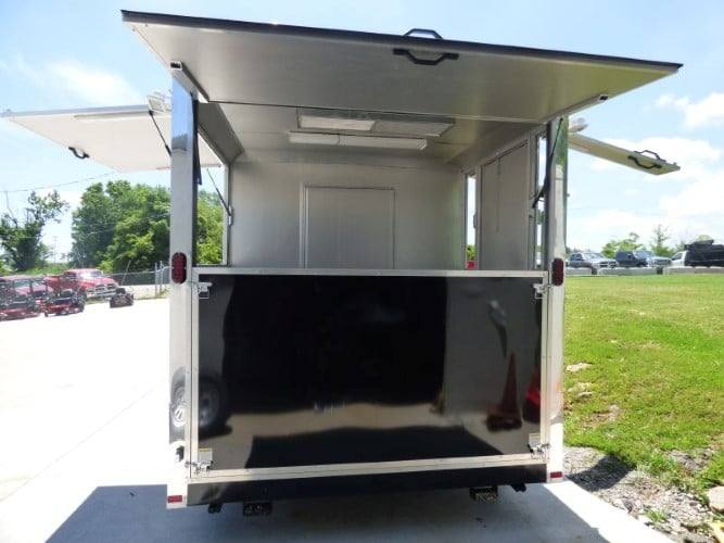 331-8.5-x-20-black-catering-event-concession-food-trailer-24.jpg 8.5' x 20' Black Catering Event Concession Food Trailer