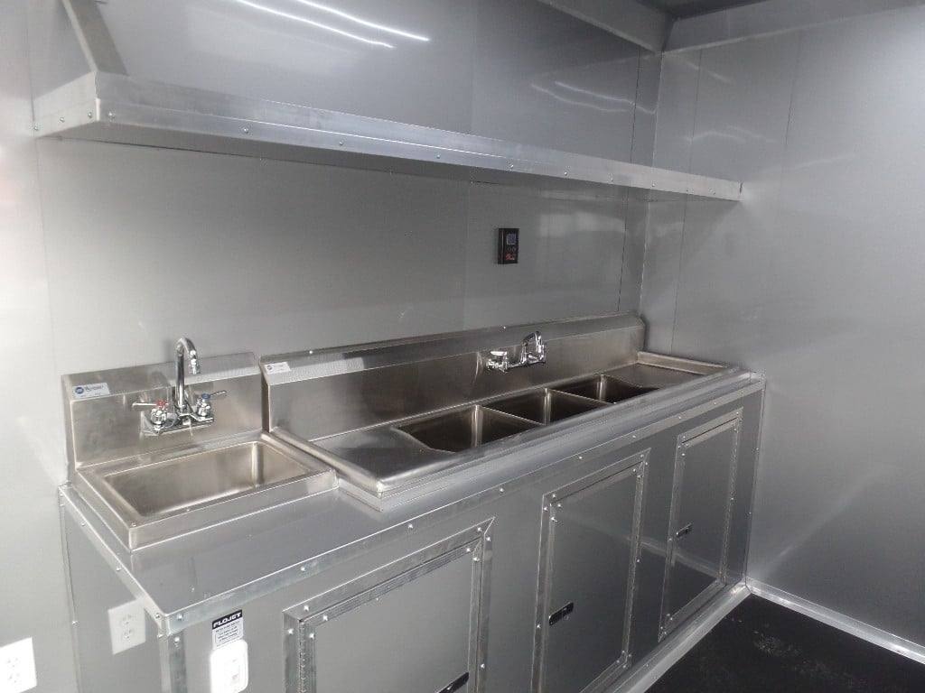8.5' x 20' Black Concession Food Catering Event Trailer