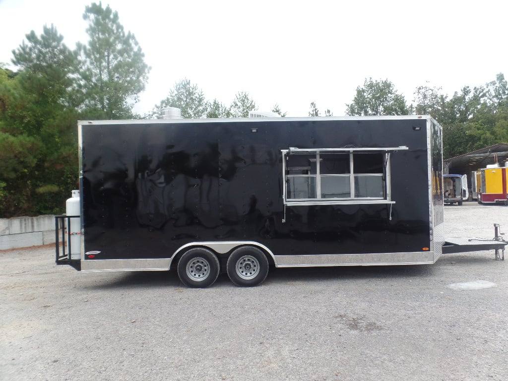 334-8.5-x-20-black-concession-food-catering-trailer-with-appliances-14.jpg 8.5' x 20' Black Concession Food Catering Trailer With Appliances