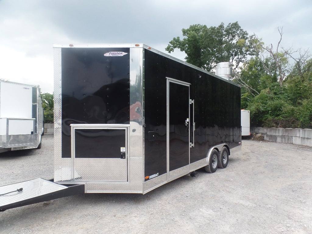 334-8.5-x-20-black-concession-food-catering-trailer-with-appliances-16.jpg 8.5' x 20' Black Concession Food Catering Trailer With Appliances