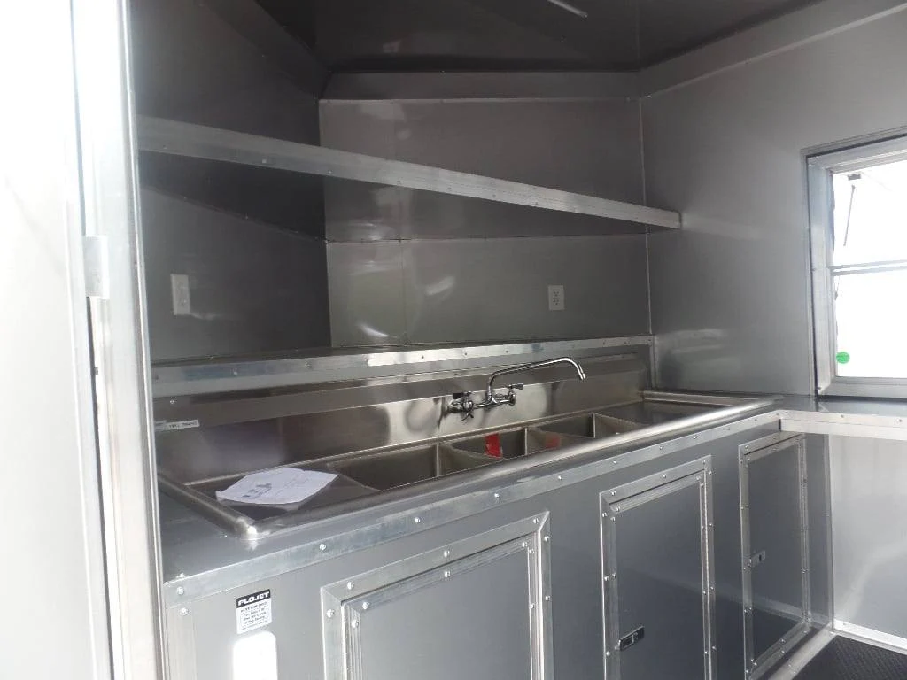 334-8.5-x-20-black-concession-food-catering-trailer-with-appliances-6.webp 8.5' x 20' Black Concession Food Catering Trailer With Appliances