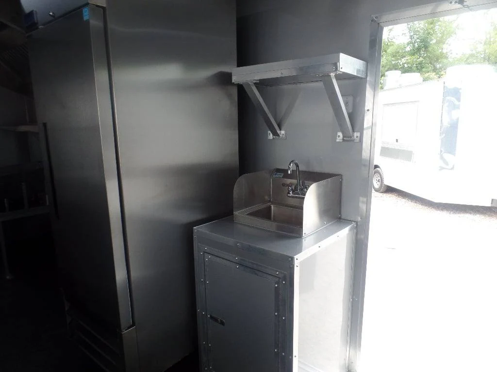 334-8.5-x-20-black-concession-food-catering-trailer-with-appliances-7.webp 8.5' x 20' Black Concession Food Catering Trailer With Appliances