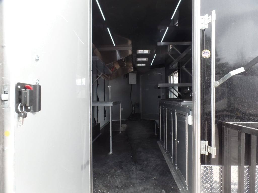 335-8.5-x-20-black-concession-food-event-catering-trailer-16.jpg 8.5' x 20' Black Concession Food Event Catering Trailer
