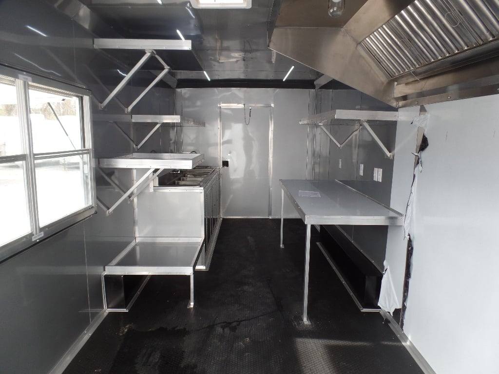 335-8.5-x-20-black-concession-food-event-catering-trailer-22.jpg 8.5' x 20' Black Concession Food Event Catering Trailer