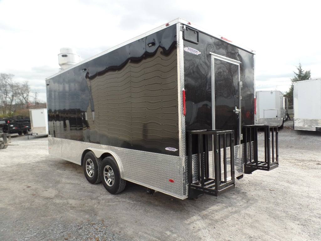 335-8.5-x-20-black-concession-food-event-catering-trailer-24.jpg 8.5' x 20' Black Concession Food Event Catering Trailer