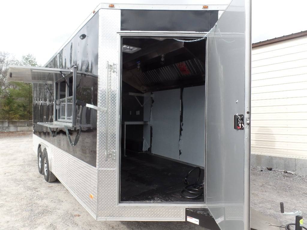 335-8.5-x-20-black-concession-food-event-catering-trailer-30.jpg 8.5' x 20' Black Concession Food Event Catering Trailer