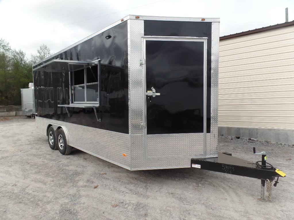 335-8.5-x-20-black-concession-food-event-catering-trailer-7.jpg 8.5' x 20' Black Concession Food Event Catering Trailer