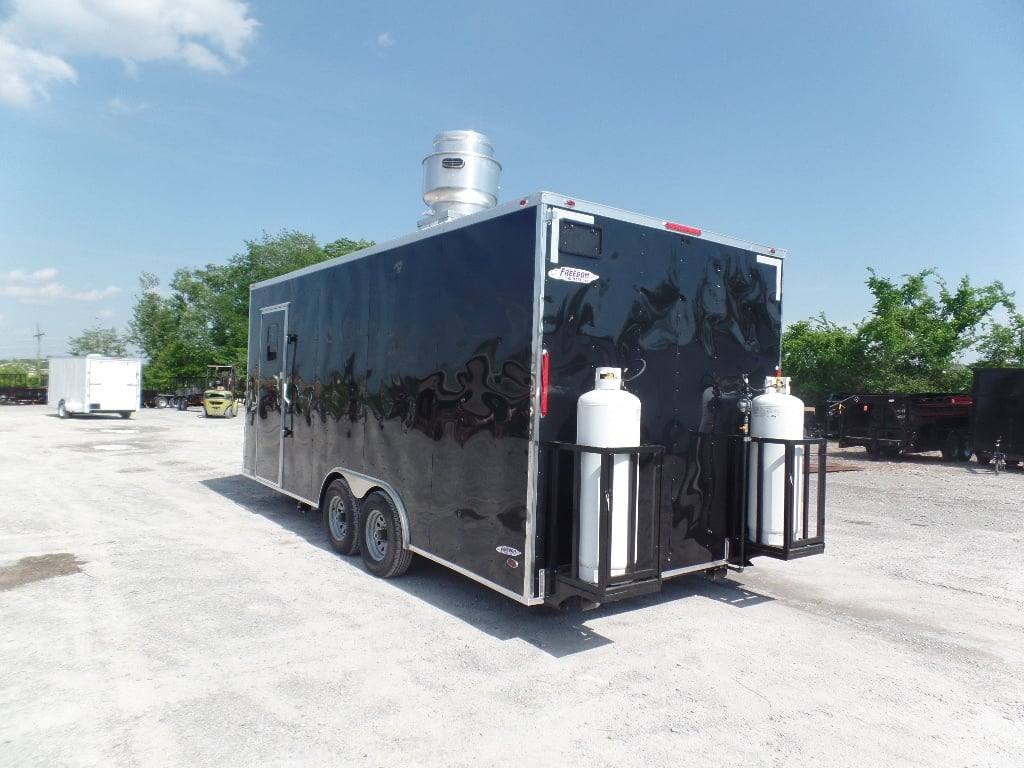 337-8.5-x-20-black-concession-food-trailer-with-appliances-10.jpg 8.5' x 20' Black Concession Food Trailer With Appliances