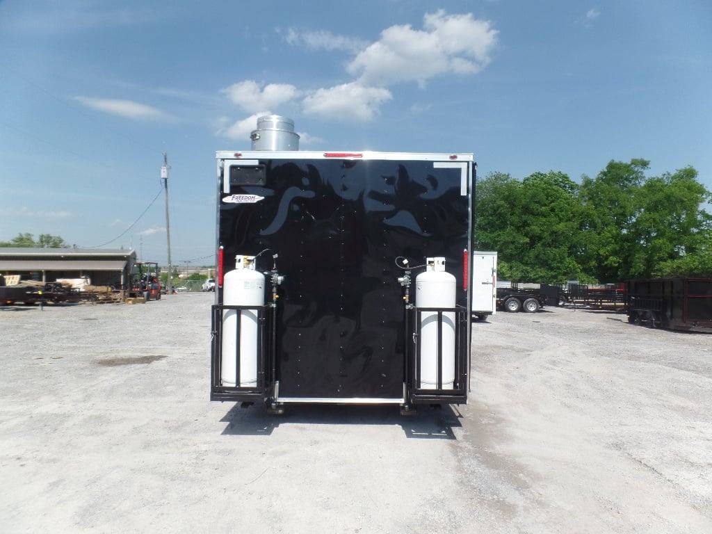 337-8.5-x-20-black-concession-food-trailer-with-appliances-2.jpg 8.5' x 20' Black Concession Food Trailer With Appliances