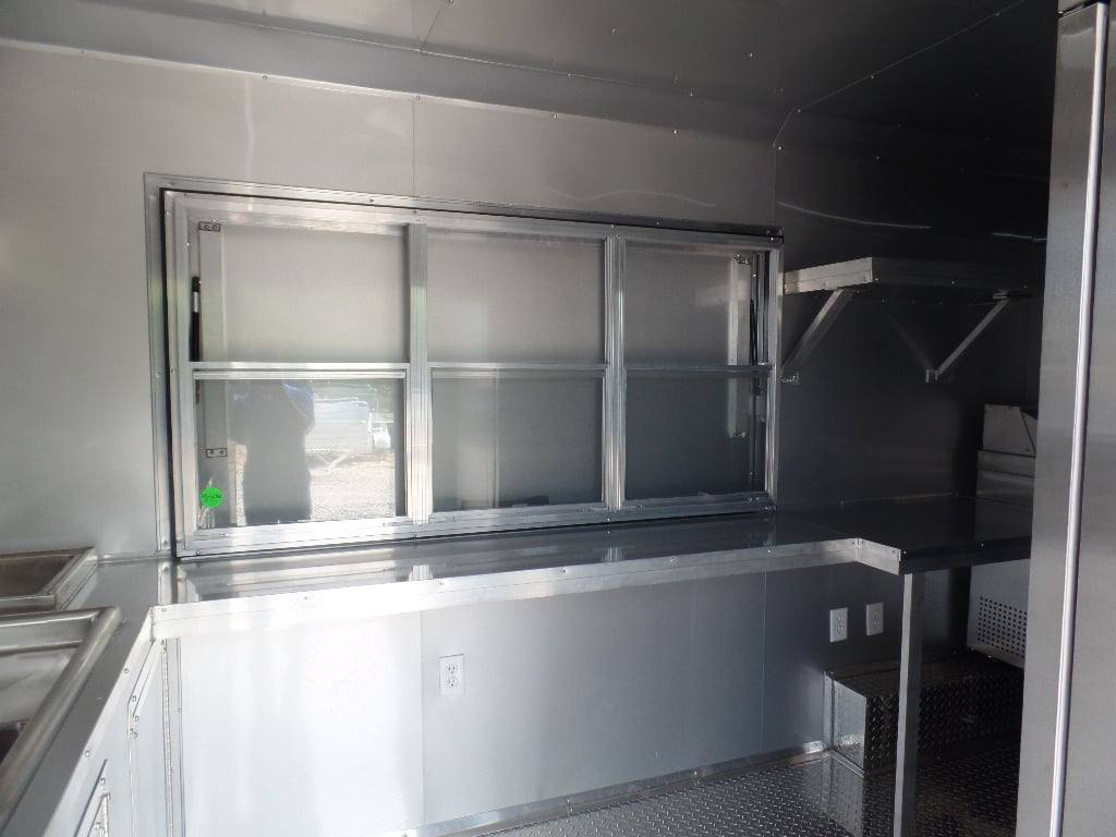 337-8.5-x-20-black-concession-food-trailer-with-appliances-20.jpg 8.5' x 20' Black Concession Food Trailer With Appliances
