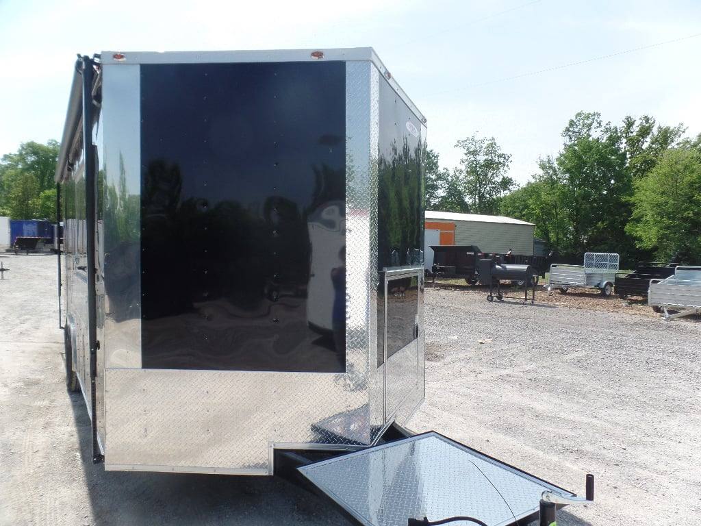 337-8.5-x-20-black-concession-food-trailer-with-appliances-24.jpg 8.5' x 20' Black Concession Food Trailer With Appliances