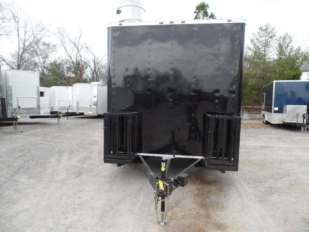 339-8.5-x-20-black-concession-food-trailer-with-appliances-13.jpg 8.5' x 20' Black Concession Food Trailer With Appliances