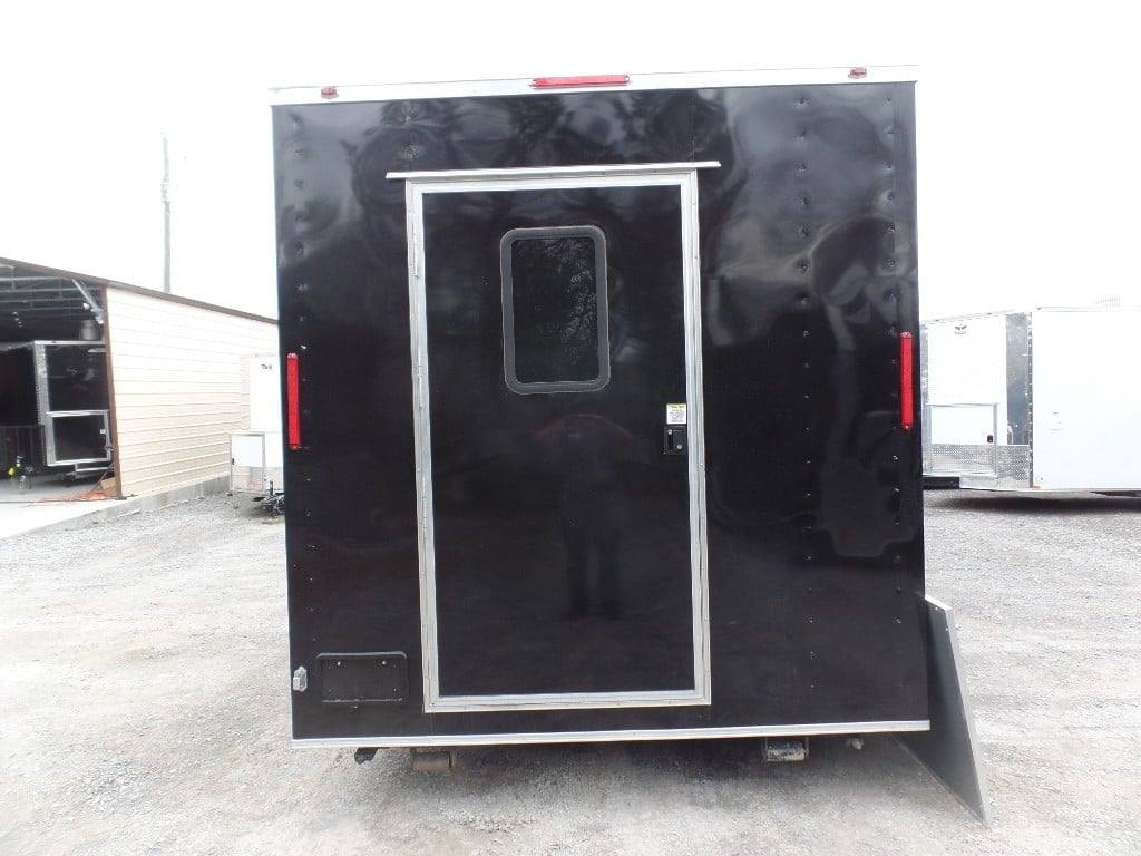 339-8.5-x-20-black-concession-food-trailer-with-appliances-15.jpg 8.5' x 20' Black Concession Food Trailer With Appliances