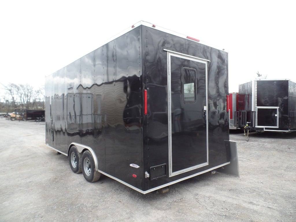 339-8.5-x-20-black-concession-food-trailer-with-appliances-19.jpg 8.5' x 20' Black Concession Food Trailer With Appliances