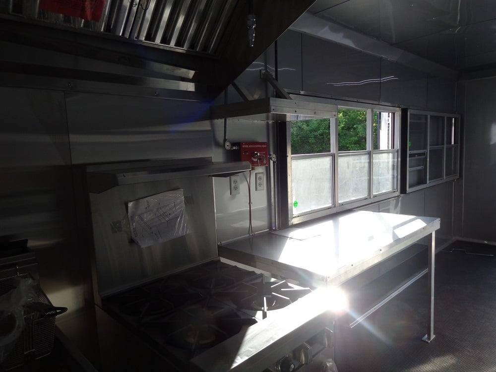 339-8.5-x-20-black-concession-food-trailer-with-appliances-23.jpg 8.5' x 20' Black Concession Food Trailer With Appliances