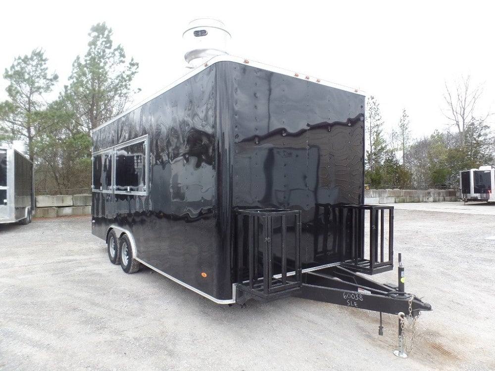 339-8.5-x-20-black-concession-food-trailer-with-appliances-25.jpg 8.5' x 20' Black Concession Food Trailer With Appliances